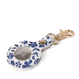 Airtag Keychain, Porcelain Floral