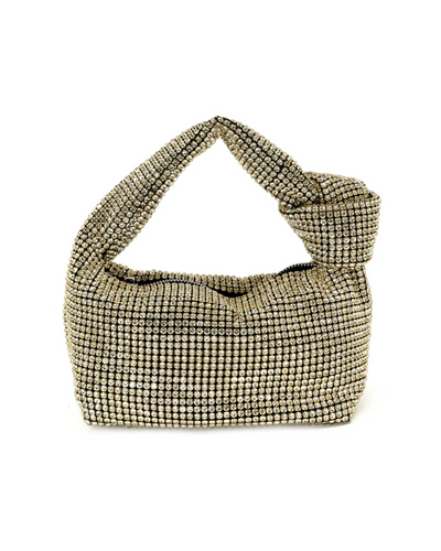 Rhinestone Monroe Bag, Gold