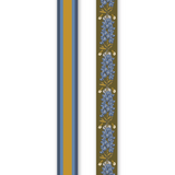 Hand-Stitched Silk Scarfette, Bluebonnet