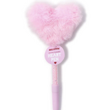 Plush Faux Fur Heart Pen