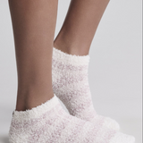 CozyChic® Heathered Stripe Ankle Sock Set, Tea Berry Multi