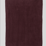 CozyChic® Fisherman Cable Throw, Deep Aubergine