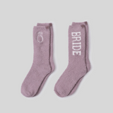 CozyChic® Bridal Sock Set, Teaberry/ Pearl
