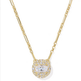 Bella Short Pendant Necklace, Gold