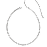 Bella Tennis Necklace, Silver