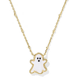 Ghost Short Pendant Necklace, Gold