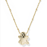 Ghost Short Pendant Necklace, Gold