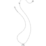 Ghost Short Pendant Necklace, Silver