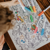DinoRoar Classic Coloring & Doodle Mat