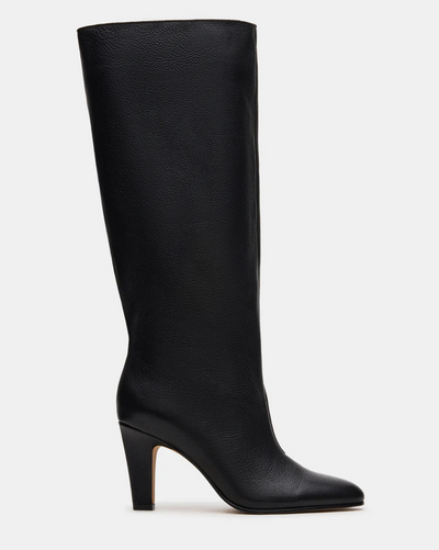 Rizk Leather Knee High Boots, Black