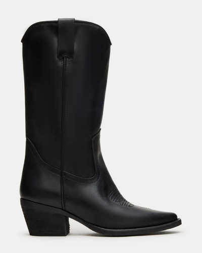 Albany Black Leather Boots