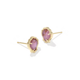Brynne Shell Stud Earring, Purple