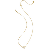 Tatum Short Pendant Necklace, Neutral Mix