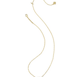 Tatum Stone Short Pendant Necklace, Gold/White CZ Mix