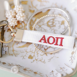 Sorority Embroidered Keychain