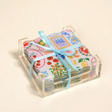 Table Talk Acrylic Coaster Set, Ciao Bella