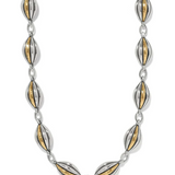 Ferrara Deco Necklace, Silver/Gold