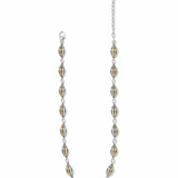 Ferrara Deco Necklace, Silver/Gold