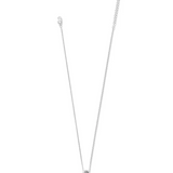 Interlok Love Knot Heart Necklace, Silver/Gold