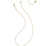 Mini Cassidy Pendant Necklace, Red Illusion