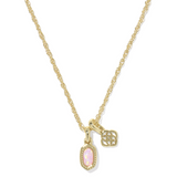 Mini Elisa Dira Necklace, Light Pink Lab Grown Opal