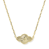 Abbie Medallion Pendant Necklace, Hot Pink Mix