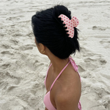 Big Effing Clip, Blush Polka Dot