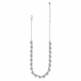 Interlok Single Knot Collar Necklace, Silver