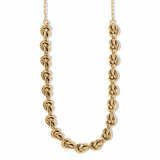 Interlok Single Knot Collar Necklace, Gold