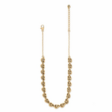 Interlok Single Knot Collar Necklace, Gold