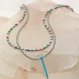 Meridian Petite Necklace, Silver