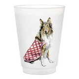 Rough Collie Frosted Cups