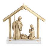 Acrylic Base Gold Nativity