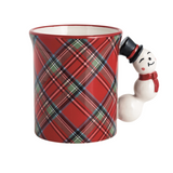 Snowman Figural Handle Mug