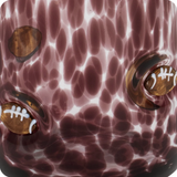 Football Charm 23oz Glass, Maroon