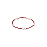 Gameday Hope Purpose Pearl Bracelet, Maroon