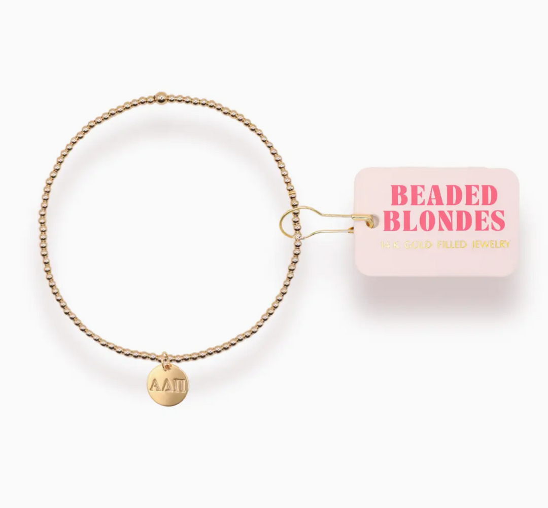 Sorority Beaded Charm Bracelet