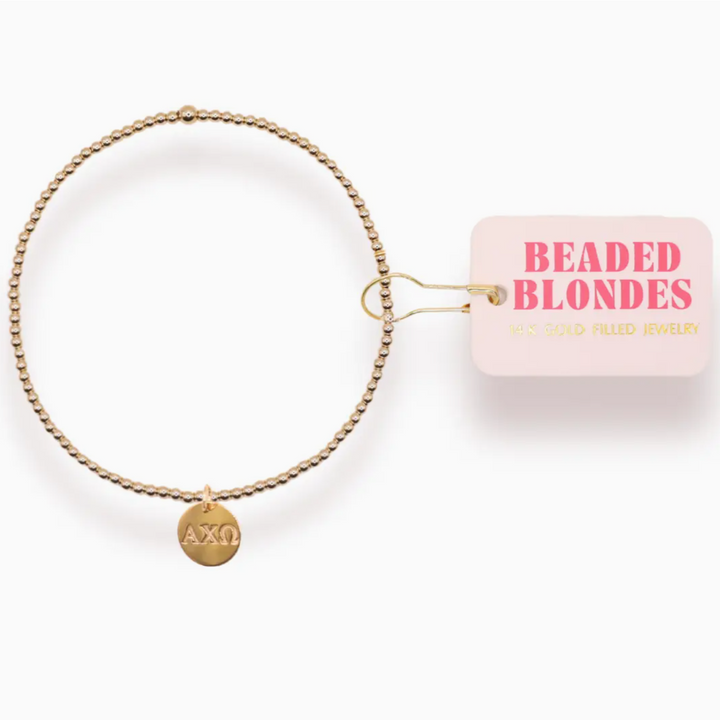 Sorority Beaded Charm Bracelet