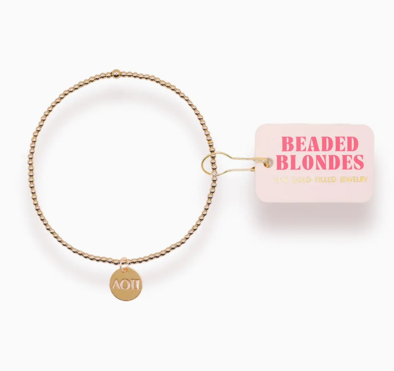 Sorority Beaded Charm Bracelet