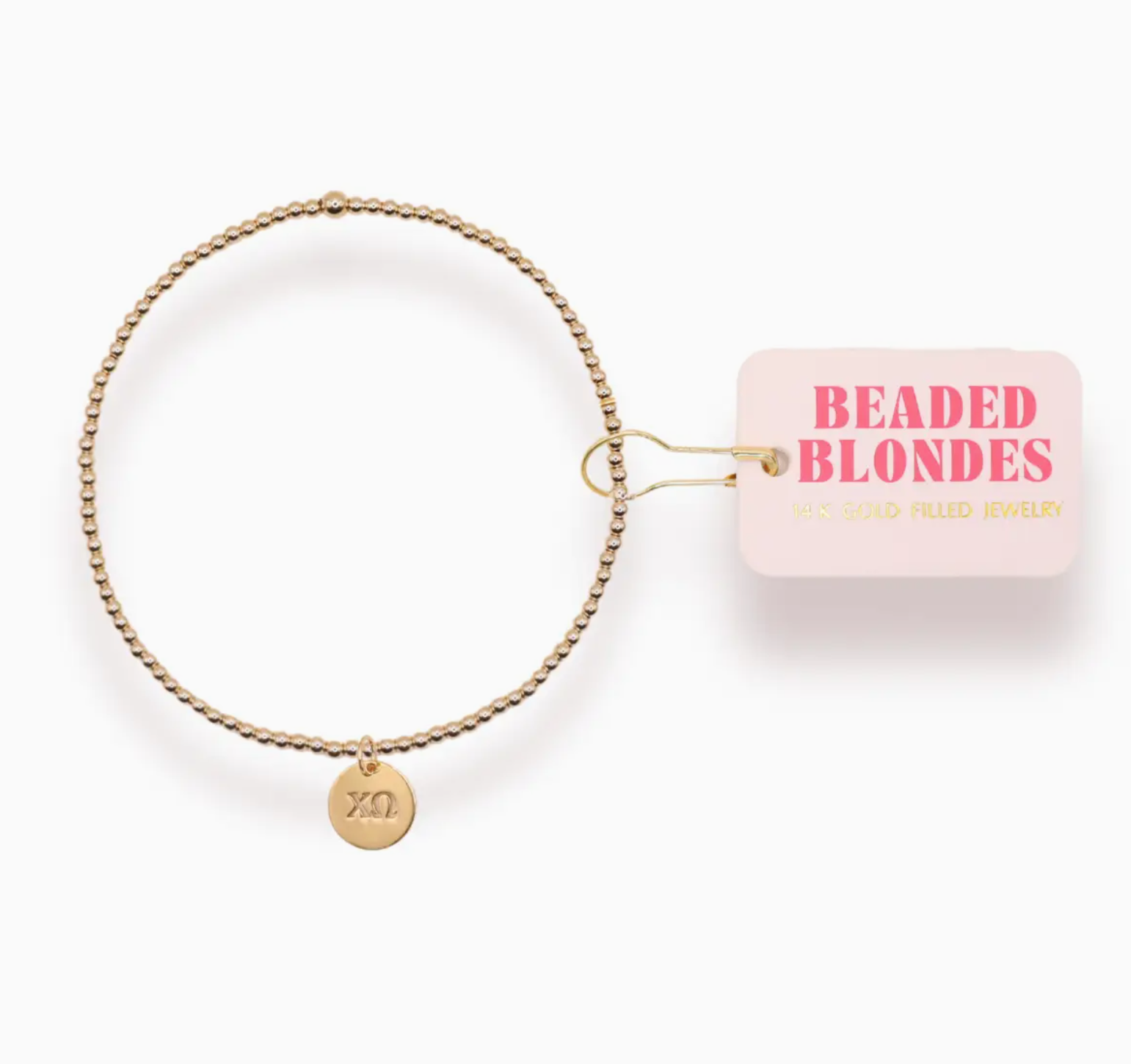 Sorority Beaded Charm Bracelet