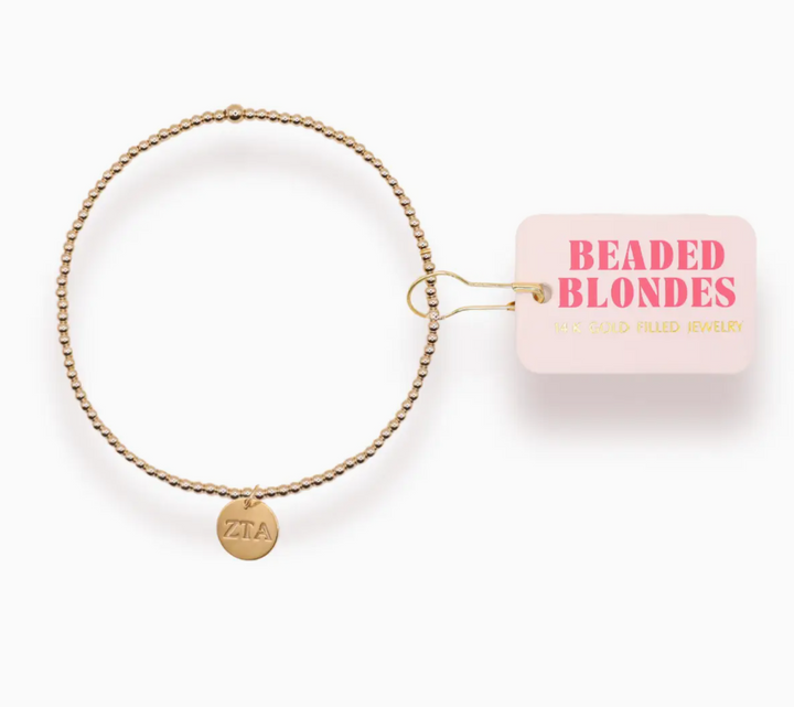 Sorority Beaded Charm Bracelet