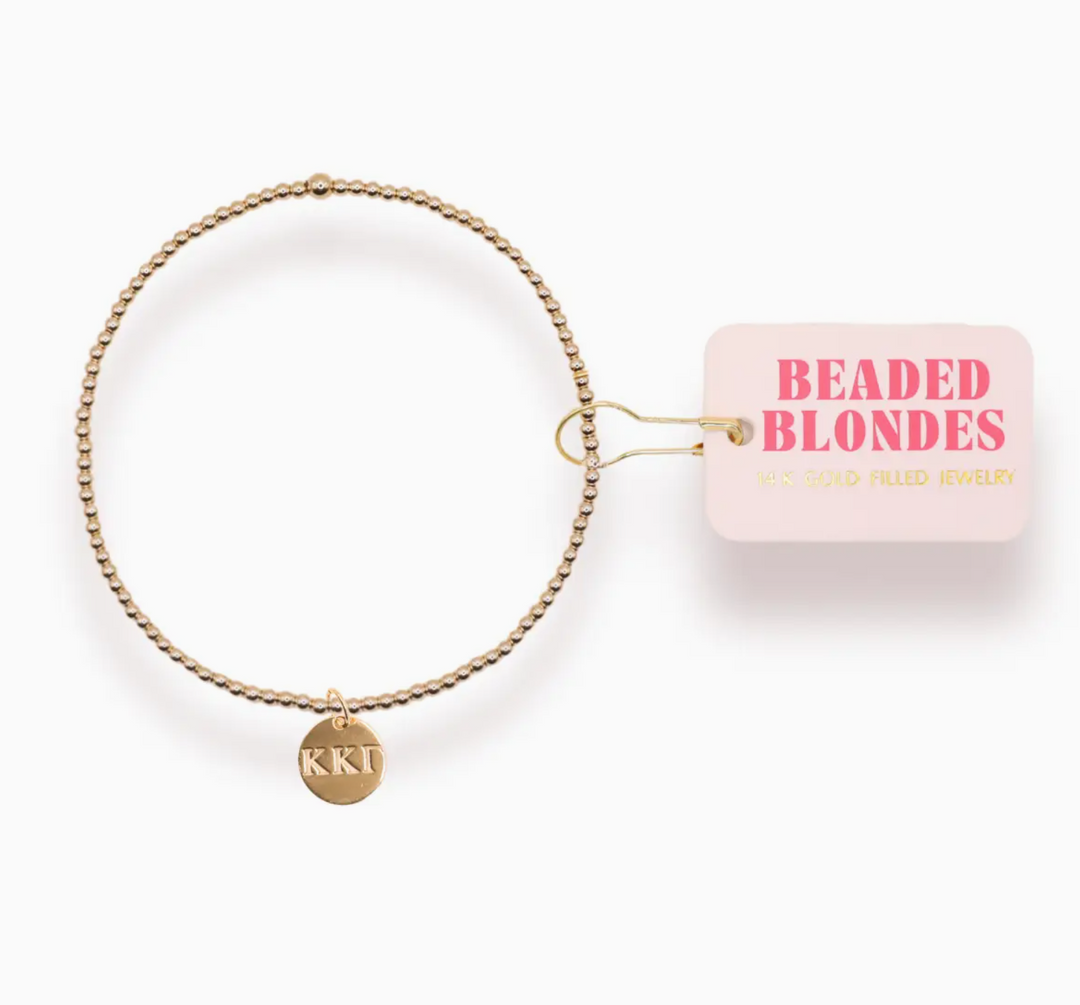 Sorority Beaded Charm Bracelet