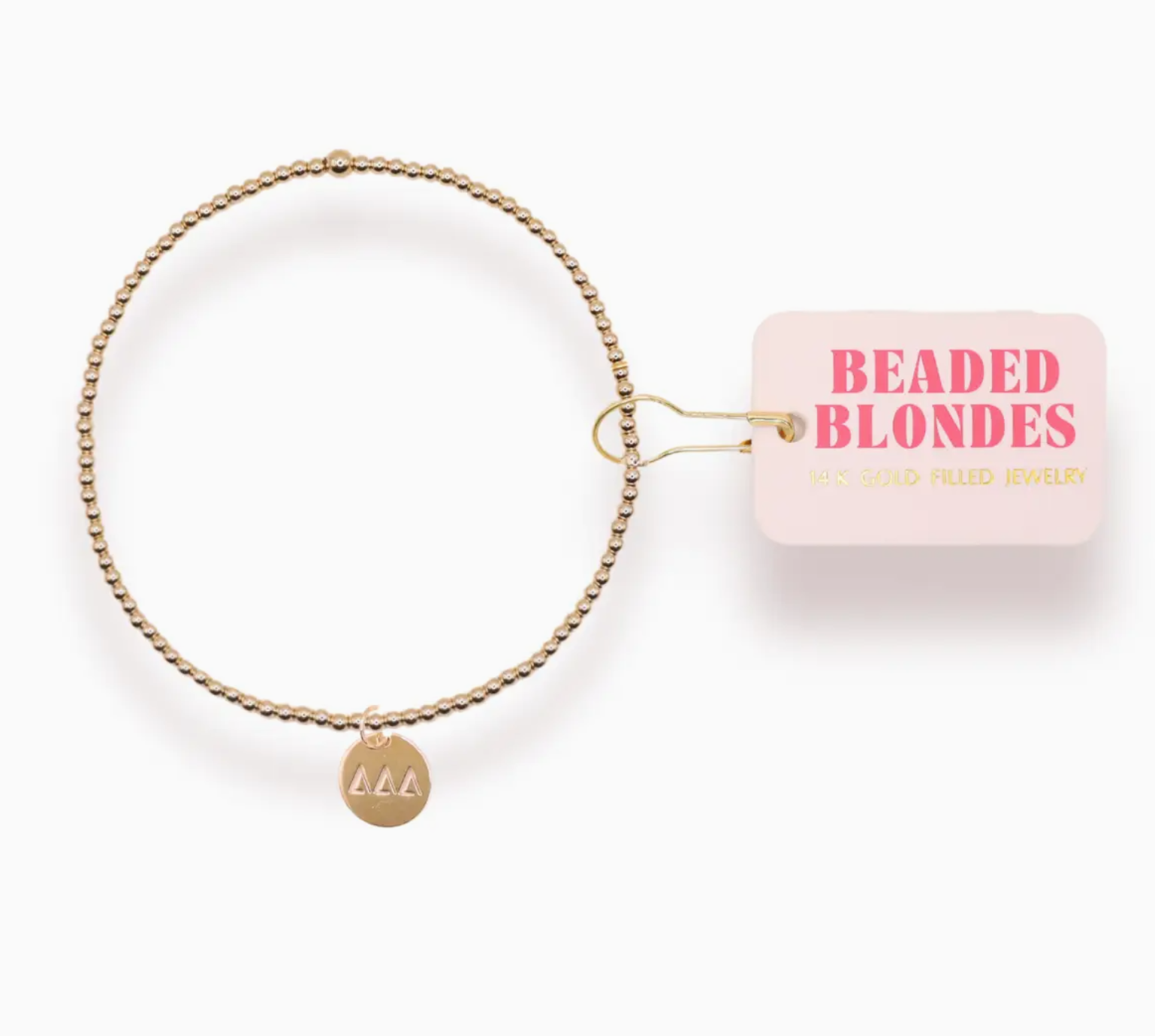 Sorority Beaded Charm Bracelet