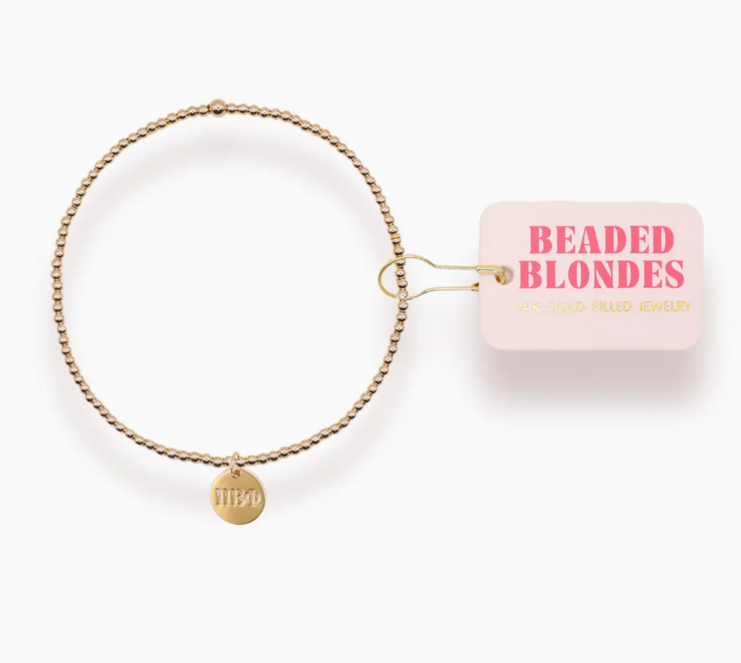 Sorority Beaded Charm Bracelet