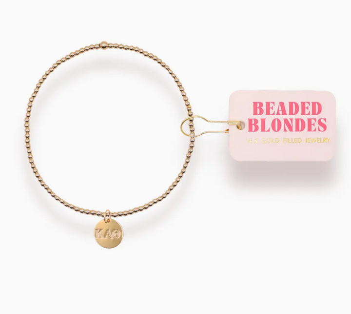 Sorority Beaded Charm Bracelet