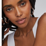 Colette Large Silver Hoop Earrings