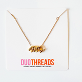 Bubble Letter Sorority Necklace