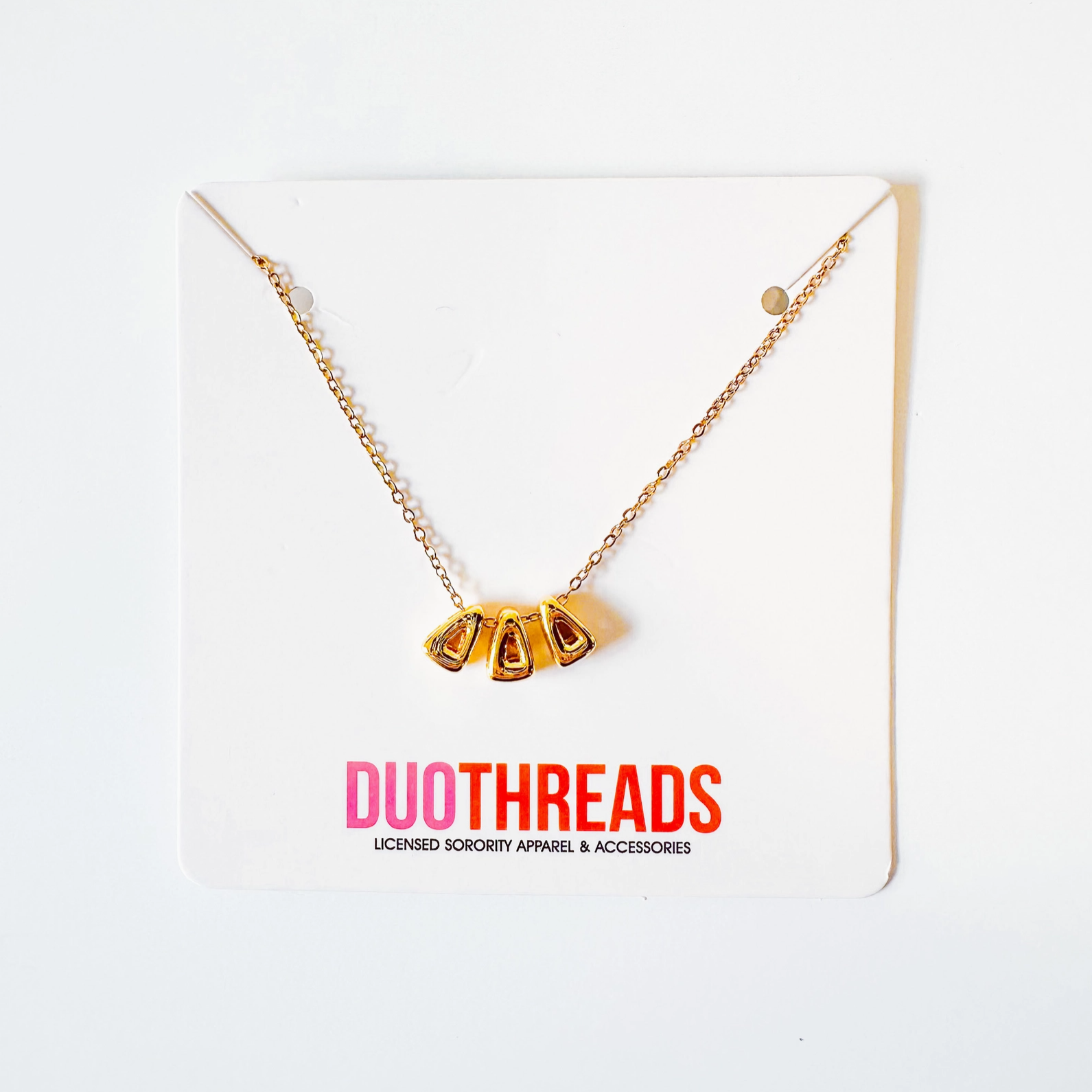 Bubble Letter Sorority Necklace