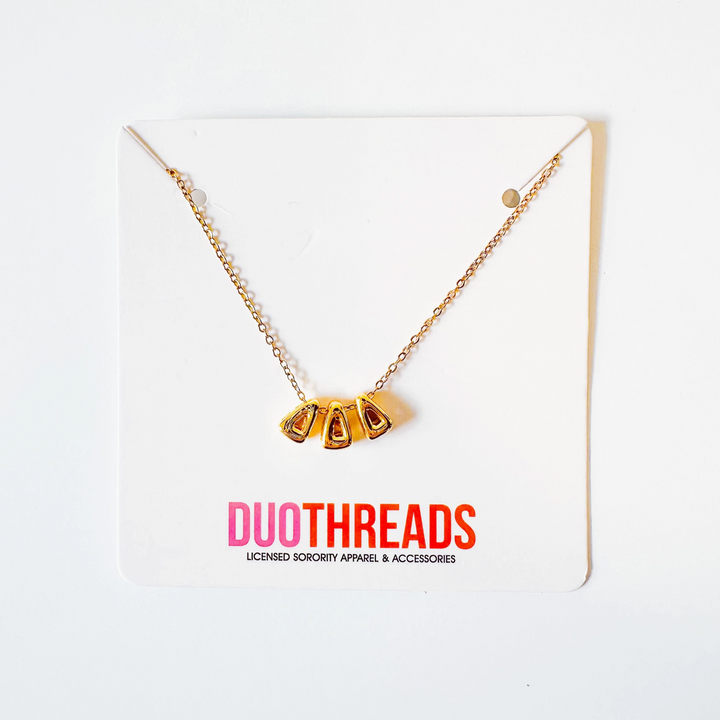 Bubble Letter Sorority Necklace