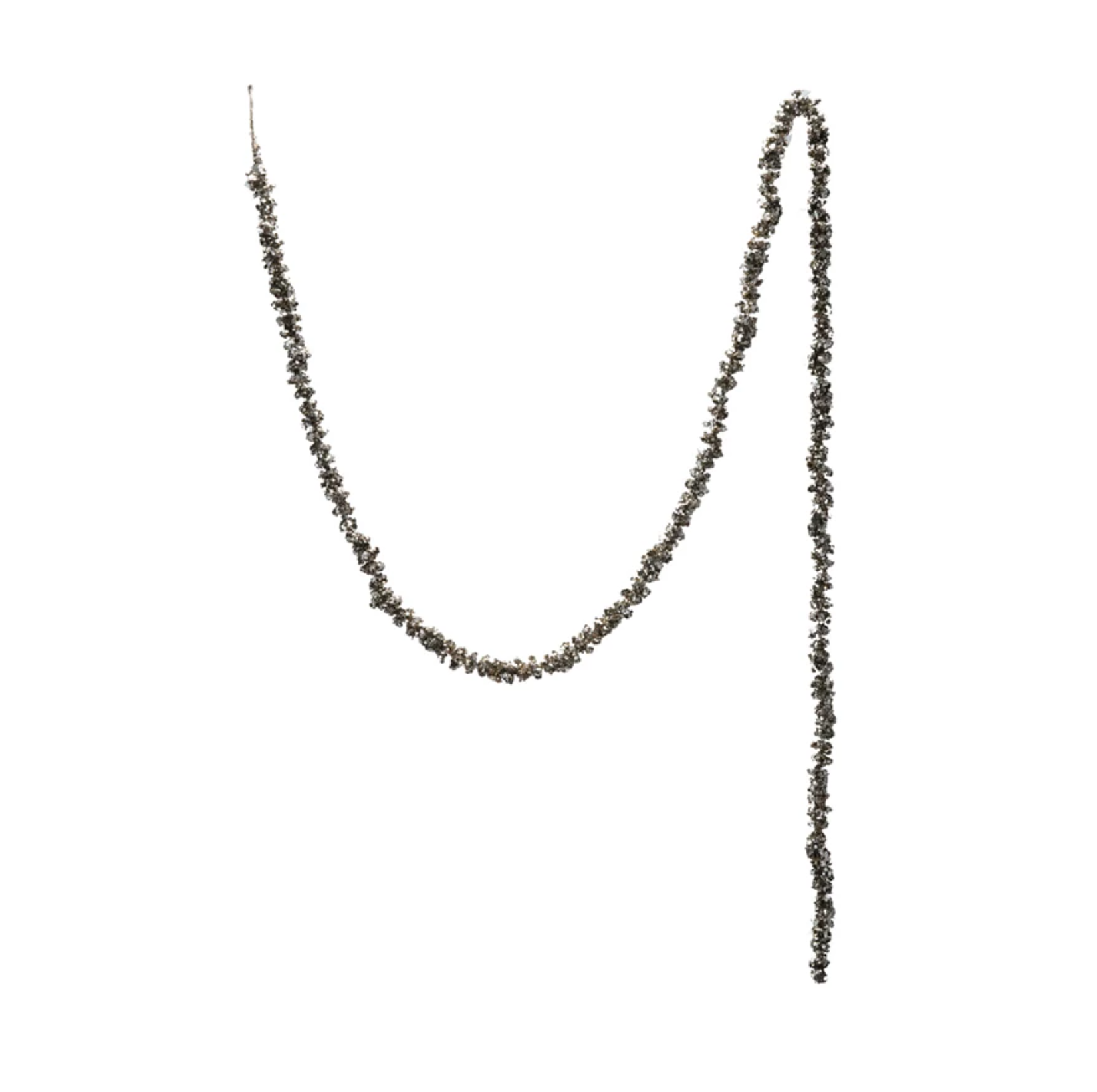 Garland with Glitter, Champagne Finish